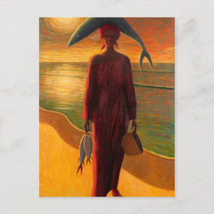 Abend Catch Postkarte