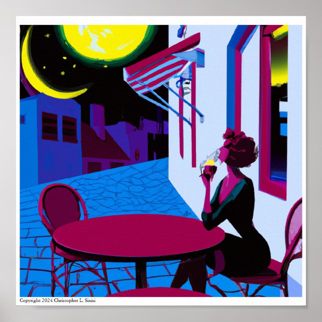 Abend Celebration Weinprobe in Bari, Italien Poster (Vorne)