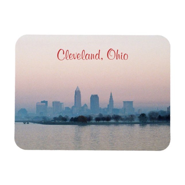 Abend Cleveland OH (Edgewater) Kühlschrankmagnet Magnet (Horizontal)