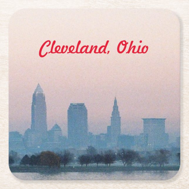 Abend Cleveland Untersetzer (Vorderseite)
