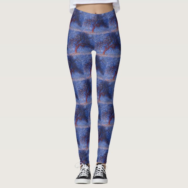 Abend: Der Rote Baum (1910) von Piet Mondrian Leggings (Vorderseite)