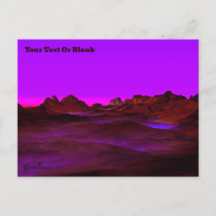 Abend der ruhigen Wüste Feiertagspostkarte