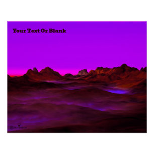 Abend der ruhigen Wüste Poster