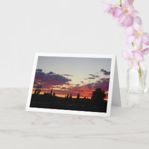 Abend der Silhouette Karte