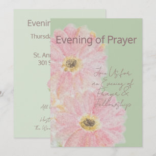 Abend des Gebets Rosa Gerber-Daisy-Flach-Einladu Einladung