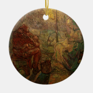 Abend - Die Wache von Vincent van Gogh Keramik Ornament