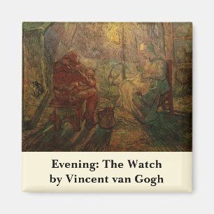 Abend - Die Wache von Vincent van Gogh Magnet