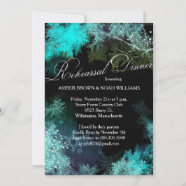 Abend Forest Wedding Probe Dinner Einladung