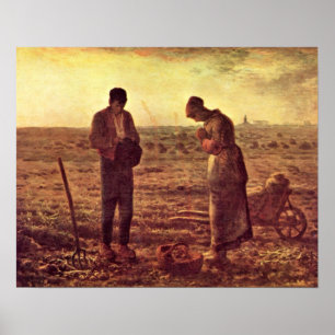 Abend Gebet von Jean-Francois Millet Poster