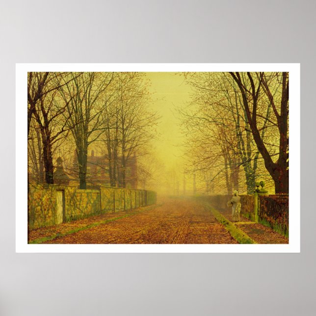 Abend Glow, c.1884 (Öl auf Leinwand) Poster (Vorne)