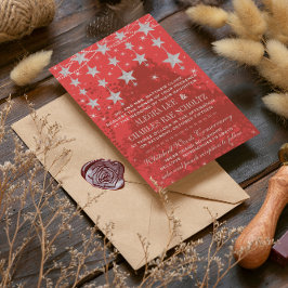 Abend Hochzeitskhalle unter den Sternen Einladung