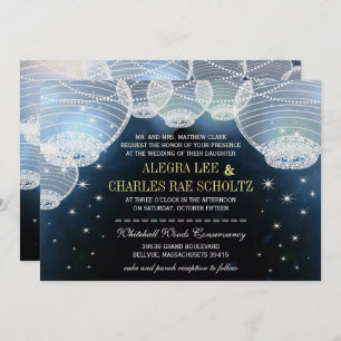 Abend Hochzeitsseegefecht unter den Sternen Einladung