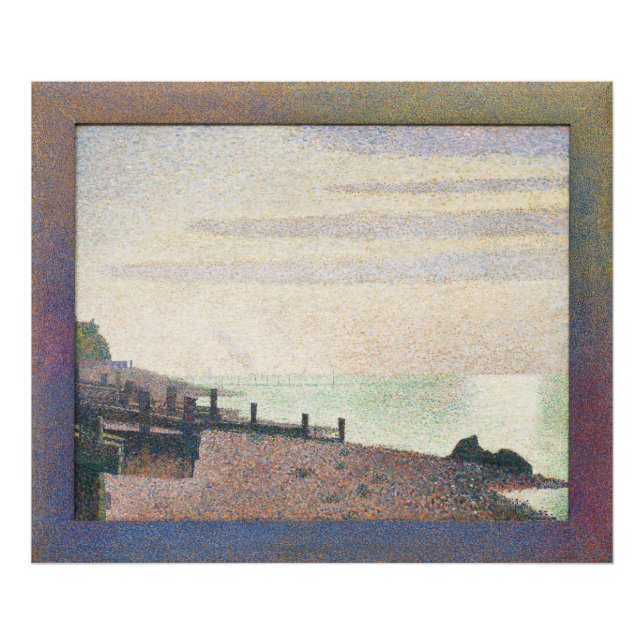 Abend Honfleur von Georges Seurat Fotodruck (Vorne)