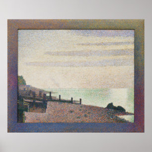 Abend Honfleur von Georges Seurat Poster