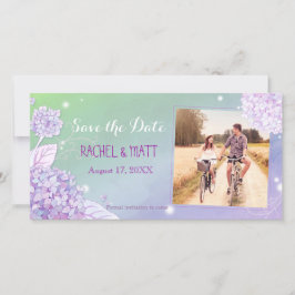 Abend Hydrangeas Wedding Foto Save the Date