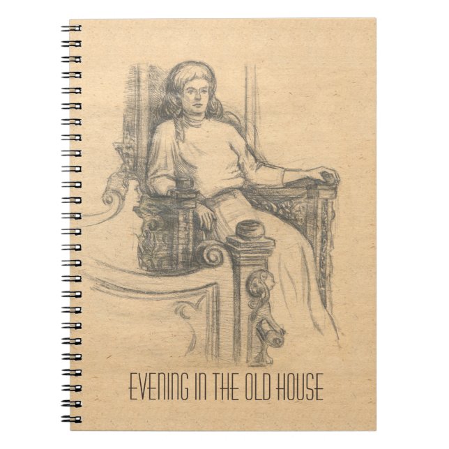 Abend im alten Haus Notizblock (Vorderseite)