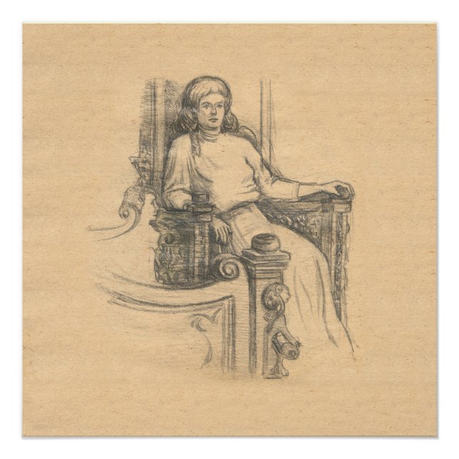 Abend im alten Haus Poster (Vorderseite)