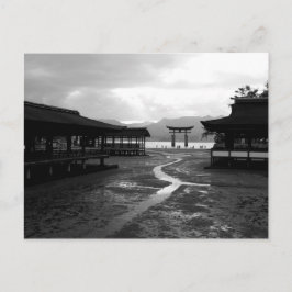 Abend im Itsukushima-Schrein Postkarte