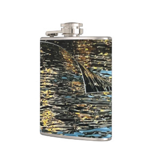 Abend im Meer Flachmann