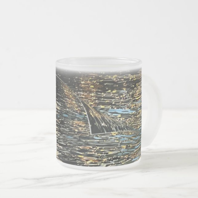 Abend im Meer Mattglastasse (VorderseiteRechts)