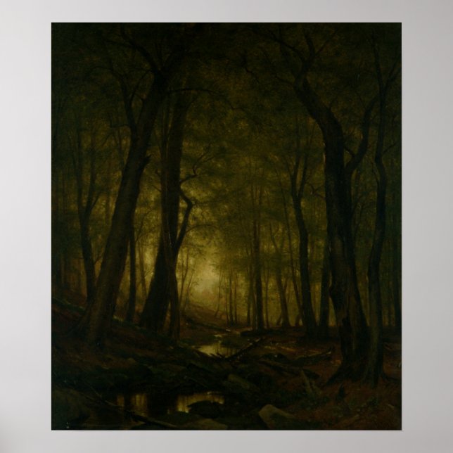Abend im Wald (1876) Poster (Vorne)