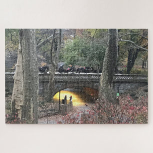 Abend in Central Park Bridge New York City NYC Puzzle