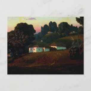 Abend in der Ukraine Postkarte
