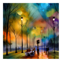 Abend in Marseille Poster