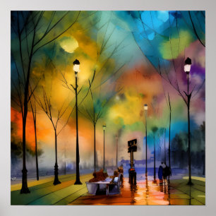 Abend in Marseille Poster