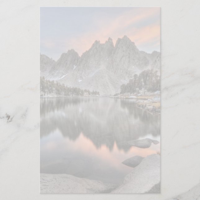 Abend Kearsarge Pinnacles-Reflexionen Briefpapier (Vorderseite)