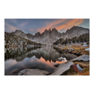 Abend Kearsarge Pinnacles-Reflexionen Poster