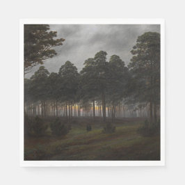 Abend Landscape (von Caspar David Friedrich) Serviette