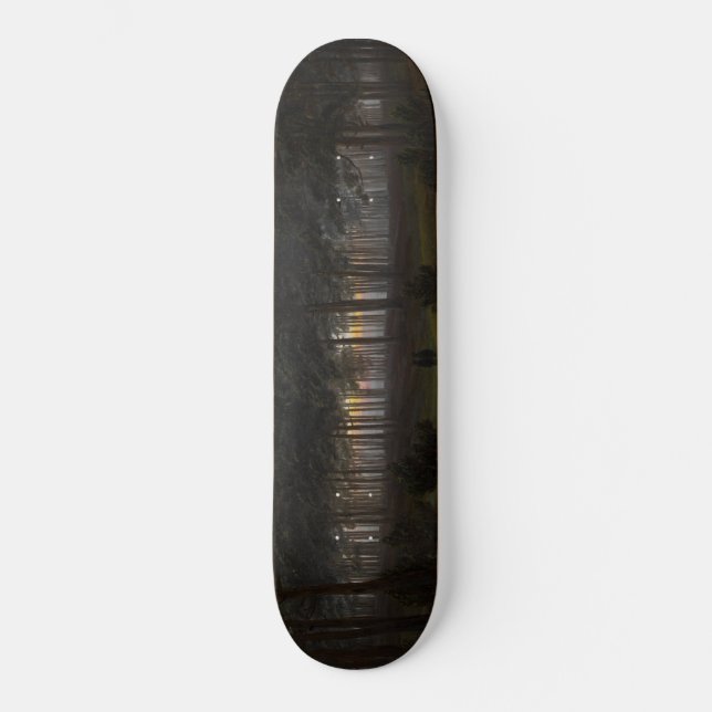Abend Landscape (von Caspar David Friedrich) Skateboard (Vorderseite)