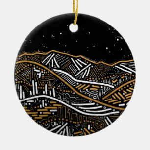 Abend Landschaft Holiday Ornament