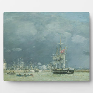 Abend, Le Havre, 1866 (Öl auf Leinwand) Fotoplatte