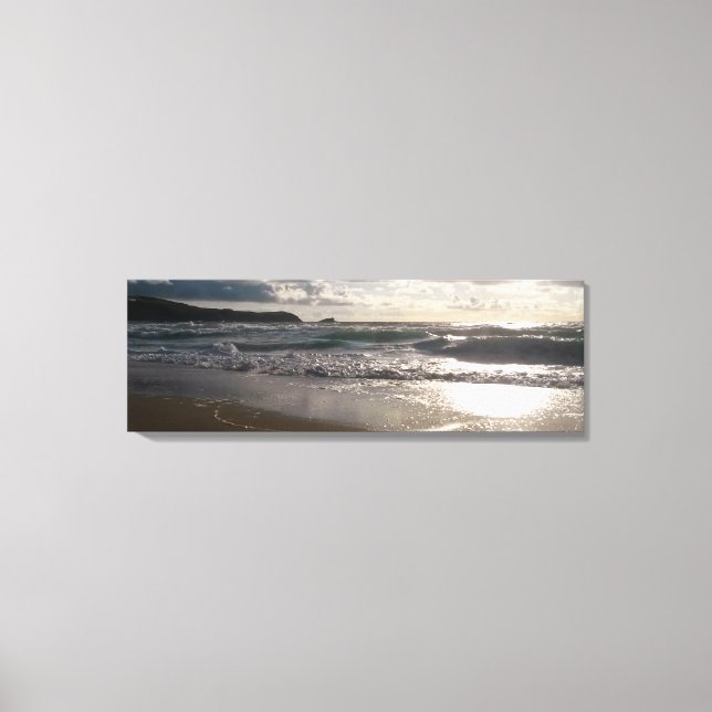 Abend Light Fistral Beach Newquay Cornwall Vereini Leinwanddruck (Vorderseite)