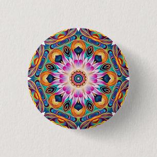 Abend Lotus Mandala Schaltfläche Button