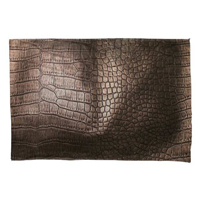 Abend Luxe: Leather Textured Sophistication Kissenbezug (Vorderseite)