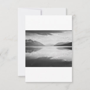 Abend McDonald Lake Glacier Nationalpark 1942 Save The Date
