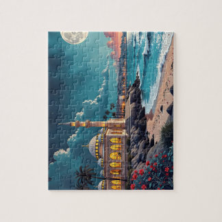 Abend Moschee in Meeresnähe Puzzle