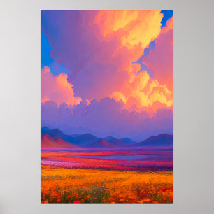 Abend-Palette der Natur Poster