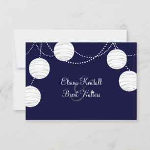 Abend Party Lanterns UAWG (Marine) RSVP Karte