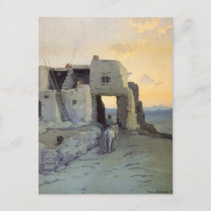 Abend, Pueblo von Walpi von Marion Kavagh Wachtel Postkarte