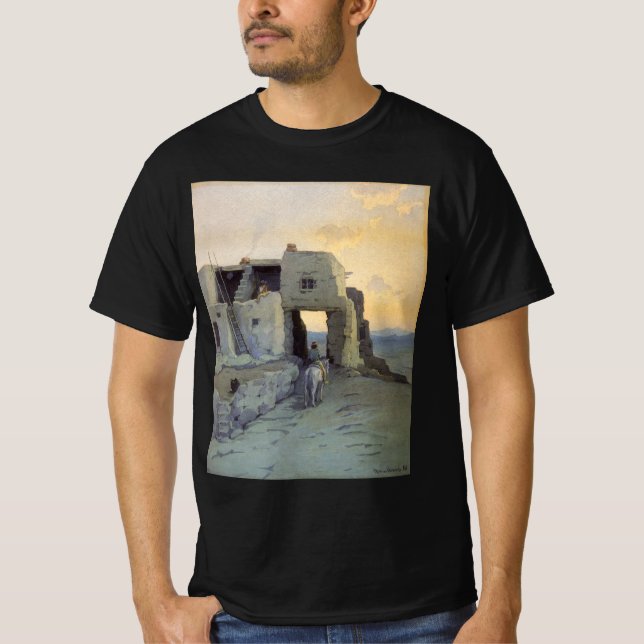 Abend, Pueblo von Walpi von Marion Kavagh Wachtel T-Shirt (Vorderseite)