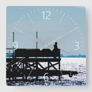 Abend Quadratische Wanduhr