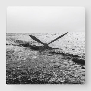 Abend Quadratische Wanduhr