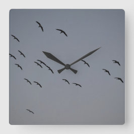 Abend Quadratische Wanduhr