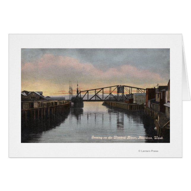 Abend Scene auf dem Wishkah River (Vorderseite (Horizontal))