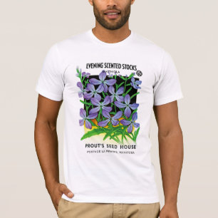 Abend-Scented Stocks Seed Packet Label T-Shirt