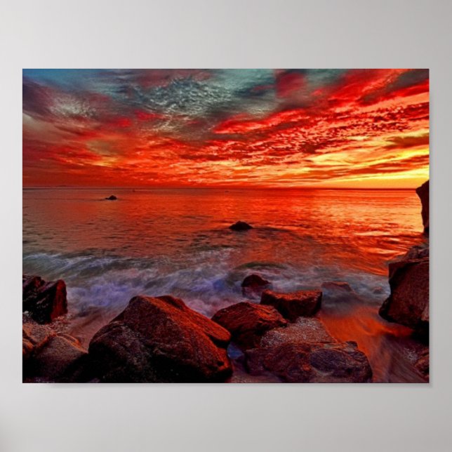 Abend Sky Beauty Poster (Vorne)